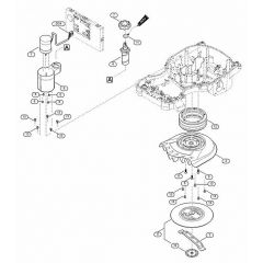 Genuine Stihl RMI422.1 P / D - Mowing deck, height adjustment