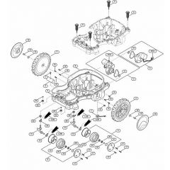 Genuine Stihl RMI422.1 PC / C - Lower housing, chassis