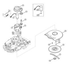 Genuine Stihl RMI632.0 C / D - Mowing deck, height adjustment