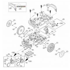 Genuine Stihl RMI632.0 P / C - Lower housing, chassis