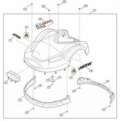 Genuine Stihl RMI632.1 / A - Machine cover