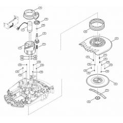 Genuine Stihl RMI632.1 C / D - Mowing deck, height adjustment