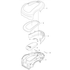 McCulloch ROB S - Cover Parts Diagram