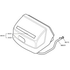 Atco Royale 30 IC - F016310642 - Grass Collector Assembly