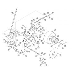 Genuine Stihl RT5097.0 C / E - Steering, front wheel