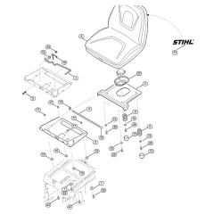 Genuine Stihl RT5097.0 / F - Seat