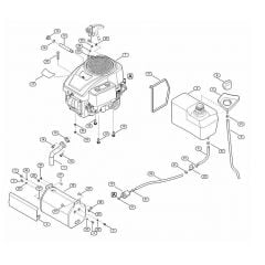 Genuine Stihl RT5097.1 / H - Engine, tank