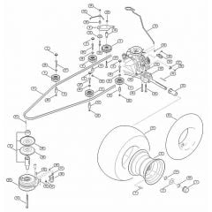 Genuine Stihl RT5097.1 / I - Gearbox, rear wheel, blade clutch