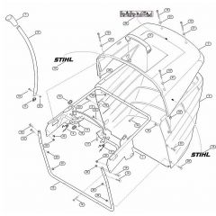 Genuine Stihl RT5097.1 / N - Grass catcher bag