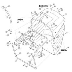 Genuine Stihl RT6112.0 ZL / O - Grass catcher bag