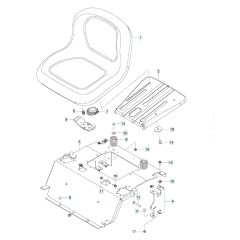 Husqvarna Rz4221 Tf Bf - Seat