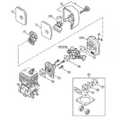 Genuine Stihl SH56 D / D - SH 56: Air Filter, Spacer Flange