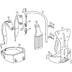 Genuine Stihl SP90 / N - Back mounted support system RTS