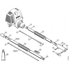 Genuine Stihl SP90 T / K - Drive tube assembly SP 90 T