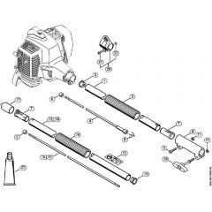 Genuine Stihl SP92 TC-E / G - Drive tube assembly SP 92 TC