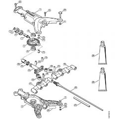 Genuine Stihl SP92 TC-E / H - Gear head, Rake