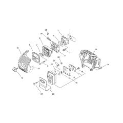 Air Cleaner, Carburettor, Muffler