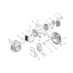 Air Cleaner, Carburettor, Muffler