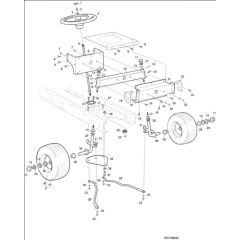Hayter ST42 Heritage Sweeper Tractor - 151A (151A001001 - 151A099999) - Steering - Front Axle
