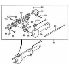 Tanaka SUM-400 - Throttle Lever