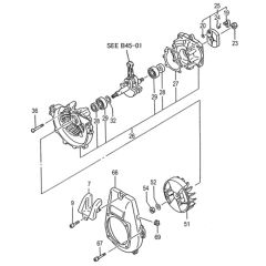 Tanaka SUM-500DX - Crankcase