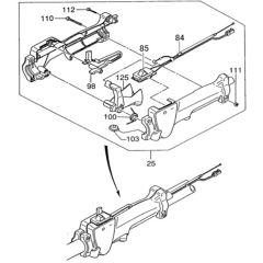 Tanaka SUM-500DX - Throttle Lever