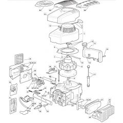 SV150M - 2011-2012 - 118550157/1_100002 - Mountfield Engine Main Assembly Diagram