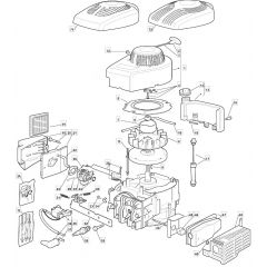 SV40 - 2009-2010 - 118550370/0_080002 - Mountfield Engine Main Assembly Diagram