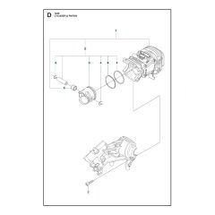 Husqvarna T435 - Cylinder Piston