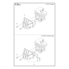 Husqvarna T525 - Muffler