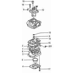 Tanaka TBC-2251 - Carburettor