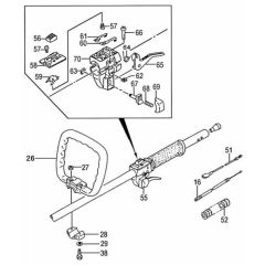 Tanaka TBC-2251 - Throttle Lever Handle