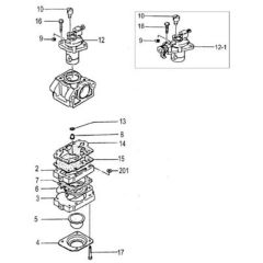 Tanaka TBC-2400 - Carburettor