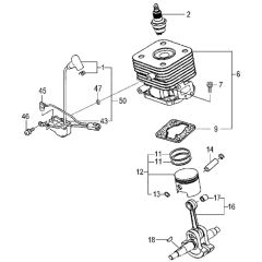 Tanaka TBC-250PFD - Cylinder Piston Crankshaft