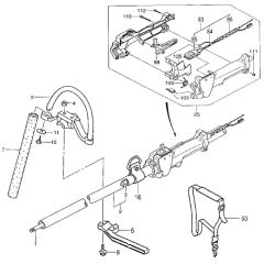 Tanaka TBC-250PF - Throttle Lever Handle