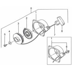 Tanaka TBC-250-SDH - Recoil Starter