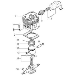 Tanaka TBC-265 - Cylinder Piston Crankshaft