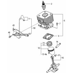 Tanaka TBC-270DS - Cylinder Piston Crankshaft