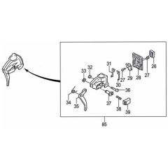 Tanaka TBC-300SDH - P216350 - Throttle Lever