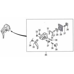 Tanaka TBC-355SDH - N212160 - Throttle Lever