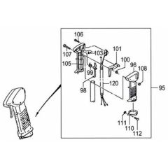 Tanaka TBC-355SDH - W047624 - Throttle Lever