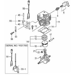 Tanaka TBC-4200DB-D - Cylinder Piston Crankshaft