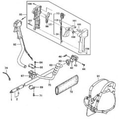 Tanaka TBC-430PF - Throttle Lever Handle