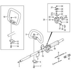 Tanaka TBC-4500 - P226530 - Handle Throttle Lever