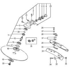 Tanaka TBC-4500 - P226531 - Gear Case Throttle Lever