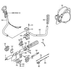 Tanaka TBC-500 - P005486 - Handle (W Throttle Lockout)