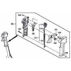 Tanaka TBC 600 - Throttle Lever