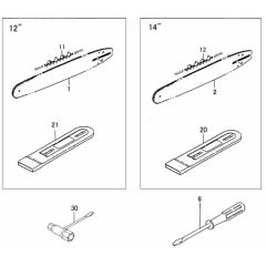 Tanaka C17 TCS-3301S - Cover Chain Chain Bar