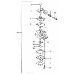 Tanaka TCS-2801 - Carburettor