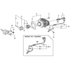 Tanaka TCS-3401S - D112100 - Cylinder Piston Crankshaft